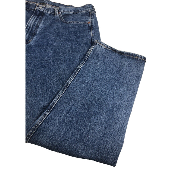 Levi's 505 Men's Jeans 40 x 32 Regular Fit Straight Leg Y2K Blue Denim Stonewash - Picture 5 of 11